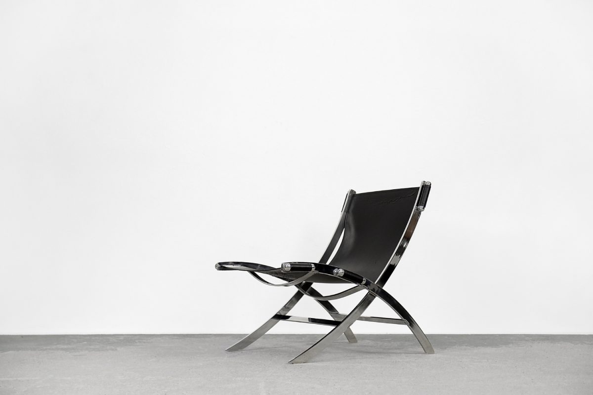 Skórzane krzesło Timeless, proj. Antonio Citterio dla Flexform, Włochy, lata 80. - Minimalizm design od GARAGE GARAGE