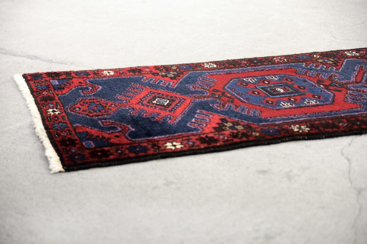 Podłużny dywan orientalny Hamadan, IKEA, Persja/Iran, lata 60. - design GARAGE GARAGE