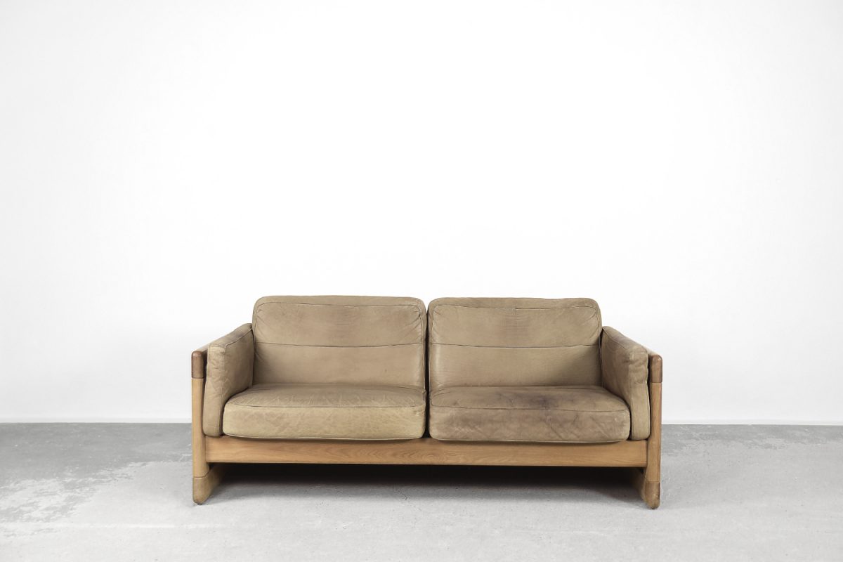 Dwuosobowa sofa skórzana vintage, Skandynawia, lata 70. - Mid-Century Modern design by GARAGE GARAGE