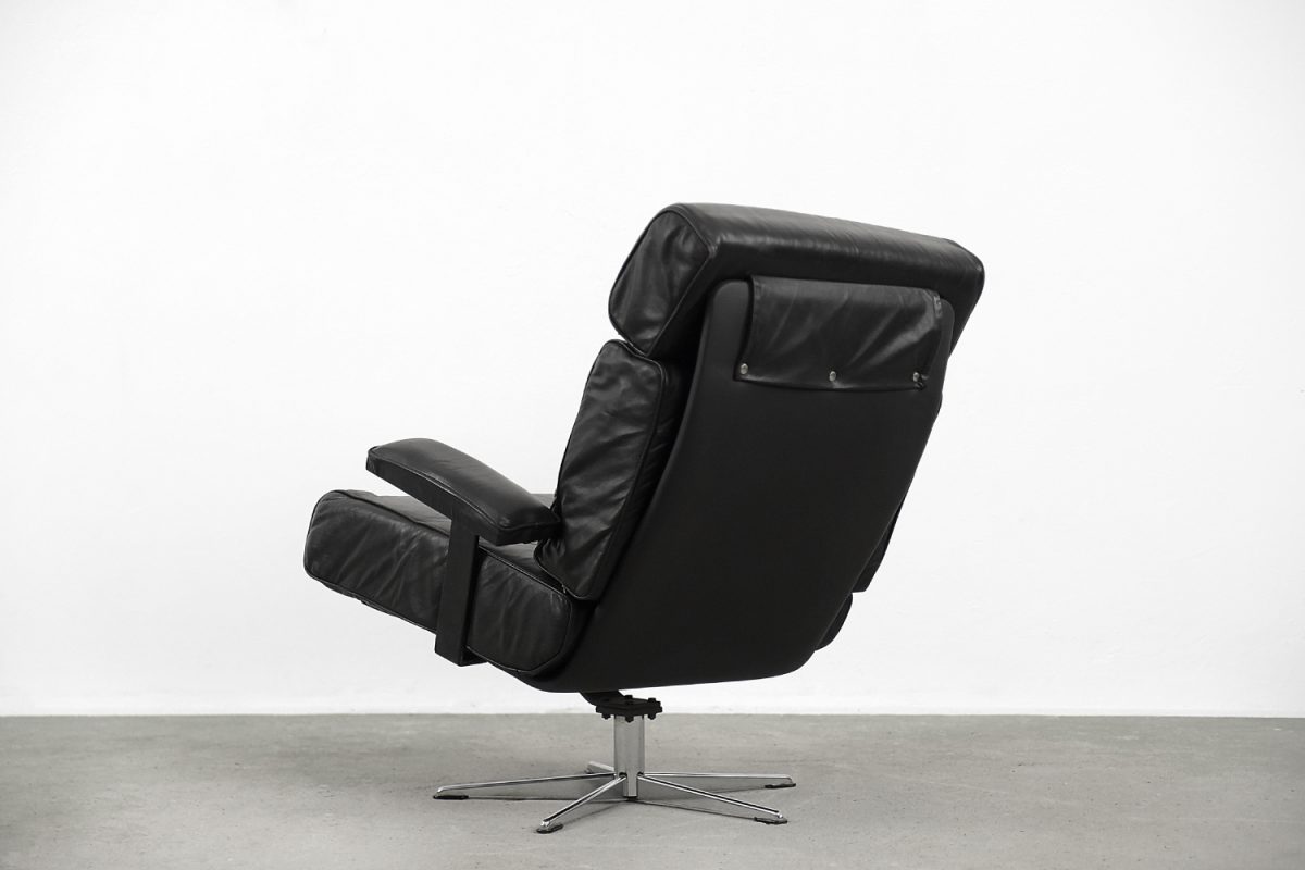Skórzany fotel gabinetowy, Niemcy, lata 60. - Mid-Century Modern design by GARAGE GARAGE