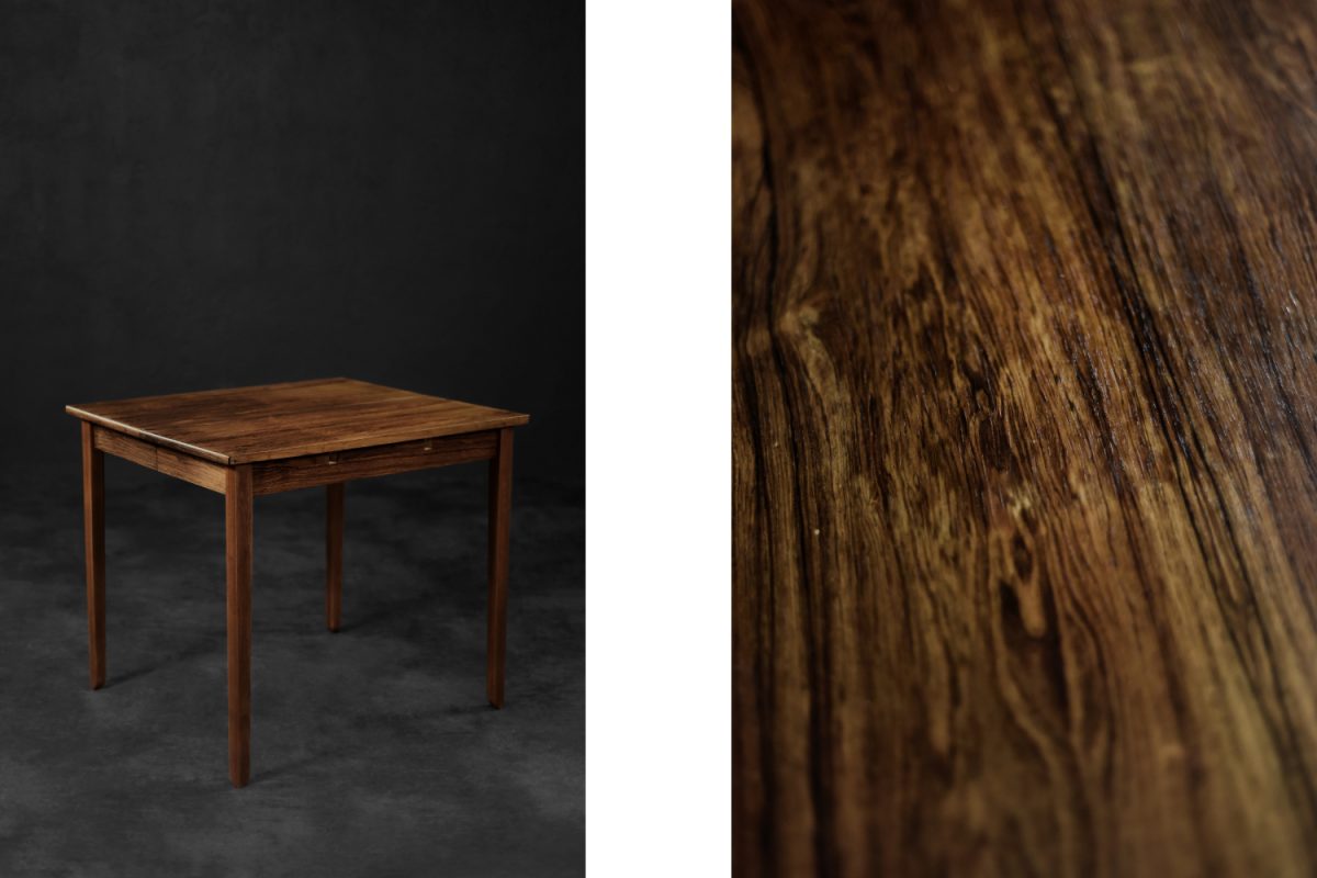 Rozkładany stół palisandrowy, Dania, lata 60. - Mid-Century Modern design by GARAGE GARAGE