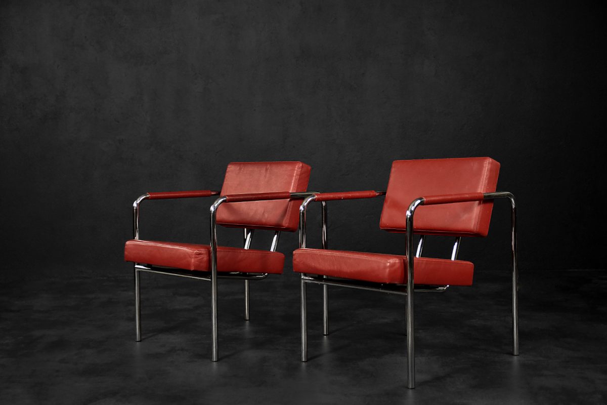Para foteli Model EJ 8, proj. Torben Skov dla Erik Jørgensen Møbelfabrik, Dania, lata 90. - Bauhaus design od GARAGE GARAGE
