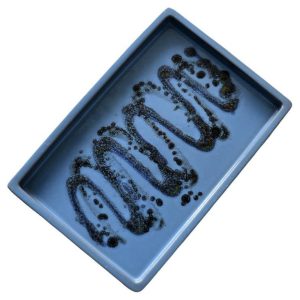 Błękitna taca ceramiczna – Szwecja – lata 60