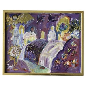 Frideborg Bryth, Patienter Privat, Oil on Canvas, 1950s, Framed