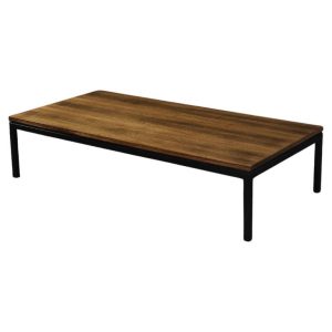 Vintage Mid-Century Danish Modern Brown Teak Low Coffee Table, 1960s