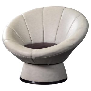 Vintage Mid-Century Italian Modern Space Age Swivel Flower Chair, 1970s