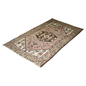 Vintage Hand-Woven Middle Eastern Oriental Hamadan Rug, 1960s