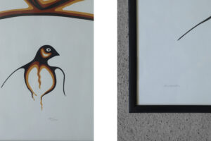Akryl na papierze artystycznym – Saul Mamakeesick – Protection – Kanada – 1980