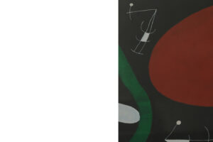 Litografia kolorowa – Joan Miró – Soleil et Étincelles – lata 60