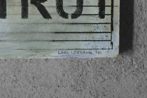 Obraz olejny na desce – Lage Löfdahl – STRUT – lata 80