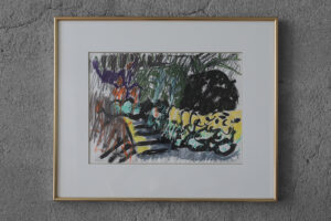 Technika mieszana na papierze – Johan Adam Linneballe – Sommer I haven III – 1993