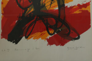Kolorowa litografia – Gérard Gosselin – Hommage à Lorca –1986