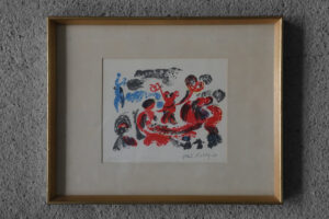 Litografia kolorowa – Paul Holsby – Yster lek – 1967