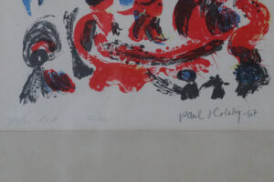 Litografia kolorowa – Paul Holsby – Yster lek – 1967