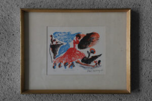 Litografia kolorowa – Paul Holsby – Spansk dans – 1967