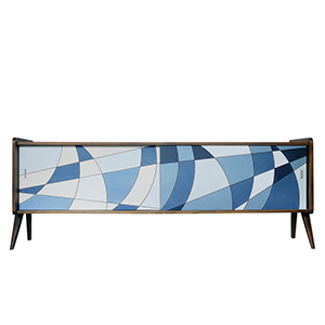 Sideboard z niebieską malaturą – Norwegia – lata 60