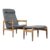 Modernistyczny fotel Carlton z podnóżkiem – IKEA – Szwecja – 1963