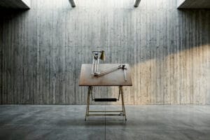 Industrialny stół kreślarski Rotanex – Holandia – lata 50