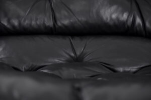 Skórzana sofa – proj. John-Bertil Häggström dla Swed-Form – Szwecja – lata 70