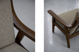 Komplet wypoczynkowy sofa + fotel GE-530 – proj. Hans J. Wegner dla Getama – Dania – lata 60