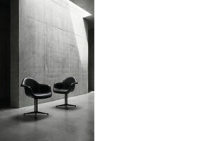 Para foteli 1730 La Fonda – proj. C. & R. Eames dla Herman Miller – Stany Zjednoczone – lata 60