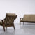 Komplet wypoczynkowy sofa + fotel GE-530 – proj. Hans J. Wegner dla Getama – Dania – lata 60