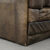 Dwuosobowa brutalistyczna skórzana sofa z funkcją spania, Niemcy, lata 70. - Brutalizm design od GARAGE GARAGE