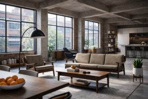 Komplet wypoczynkowy sofa + fotel GE-530 – proj. Hans J. Wegner dla Getama – Dania – lata 60