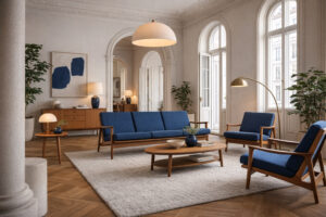 Komplet wypoczynkowy Mid-Century Modern – Parker Furniture – Australia – 1956 rok