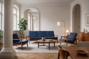 Komplet wypoczynkowy Mid-Century Modern – Parker Furniture – Australia – 1956 rok