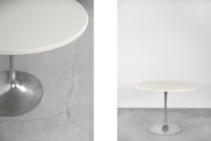 Modernistyczny stół okrągły – Skandynawia – lata 70