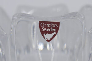 Kryształowa miska Corona Bowl – proj. Lars Hellsten dla Orrefors – Szwecja – lata 70