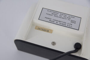 Elektroniczny zegar z budzikiem – LOGO – Tajwan – lata 70
