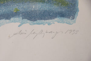 Kolorowa litografia – Aino Myllykangas – Heaven the dog – 1993