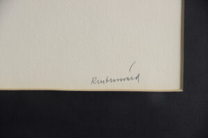 Kolorowa litografia – Carl Fredrik Reuterswärd – Abrakadabra – lata 90