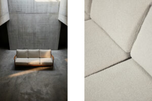 Elegancka trzyosobowa sofa rozkładana – proj. Eugen Schmidt dla Soloform – Niemcy – lata 60