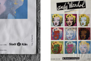 Oryginalny plakat z wystawy Andy’ego Warhola – Marilyn Monroe RETROSPECTIVE – Museum Ludwig Köln – 1989/1990