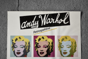 Oryginalny plakat z wystawy Andy’ego Warhola – Marilyn Monroe RETROSPECTIVE – Museum Ludwig Köln – 1989/1990