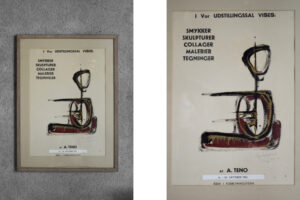 Plakat z wystawy twórczości Aurelio Teno – Dania – 1965