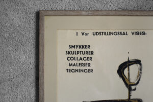 Plakat z wystawy twórczości Aurelio Teno – Dania – 1965