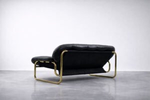 Skórzana sofa – proj. John-Bertil Häggström dla Swed-Form – Szwecja – lata 70