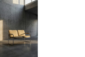 Skórzana sofa dwuosobowa – Niemcy – lata 60