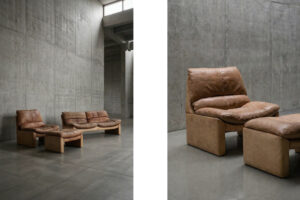 Skórzany komplet wypoczynkowy Walter Knoll – Niemcy – lata 70