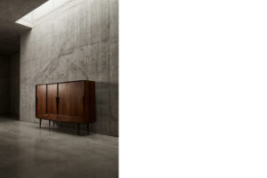 Palisandrowy highboard Model 13 – proj. G. Omann dla Omann Jun – Dania – lata 60