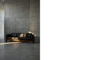 Skórzana sofa Bastiano – proj. T. & A. Scarpa dla Gaviny – Włochy – lata 60