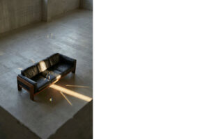 Skórzana sofa Bastiano – proj. T. & A. Scarpa dla Gaviny – Włochy – lata 60
