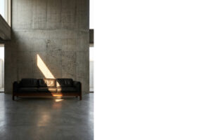 Skórzana sofa Bastiano – proj. T. & A. Scarpa dla Gaviny – Włochy – lata 60