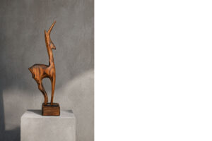 Figurka drewniana Gazela – Dania – lata 60