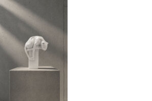 Figura porcelanowa Biała Pantera numer 2899 – Wagner & Apel – Turyngia, Niemcy