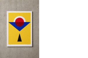 Litografia kolorowa, Bengt Orup, Composition, 1985 - design od GARAGE GARAGE